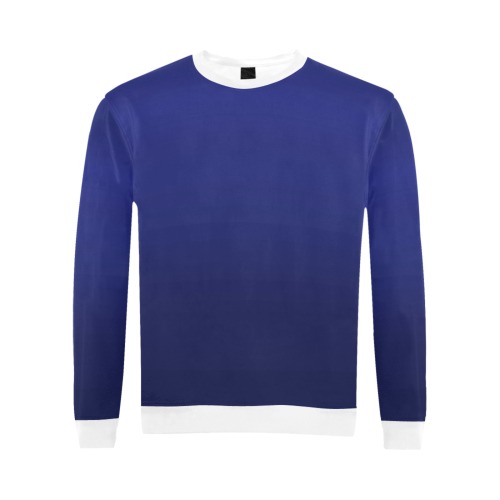 blu e All Over Print Crewneck Sweatshirt for Men (Model H18)