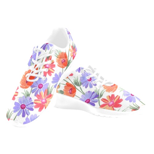 Spring Flowers Women's Athletic Shoes (Model 0200)