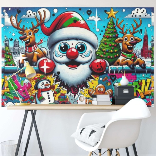 Santa by Nico Bielow Custom Flag 8x5 Ft (96"x60") (One Side)