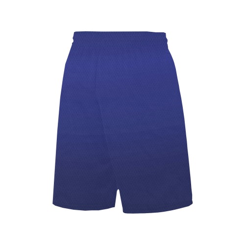 blu e All Over Print Basketball Shorts