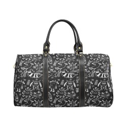 PATTERN MOSTRINI nero borsa New Waterproof Travel Bag/Small (Model 1639)