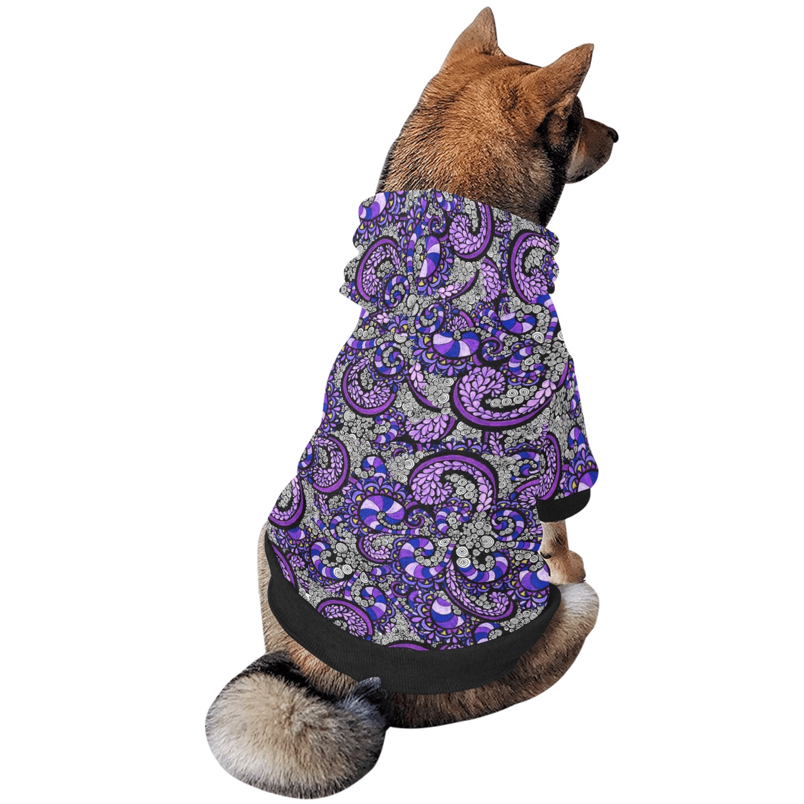 Purple Pulse Pet Dog Hoodie