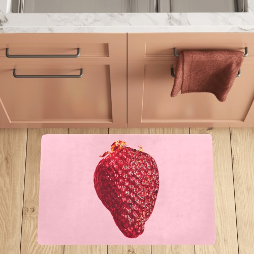 Shiny Strawberry Kitchen Mat 32"x20"