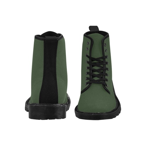 Khaki Martin Boots for Men (Black) (Model 1203H)