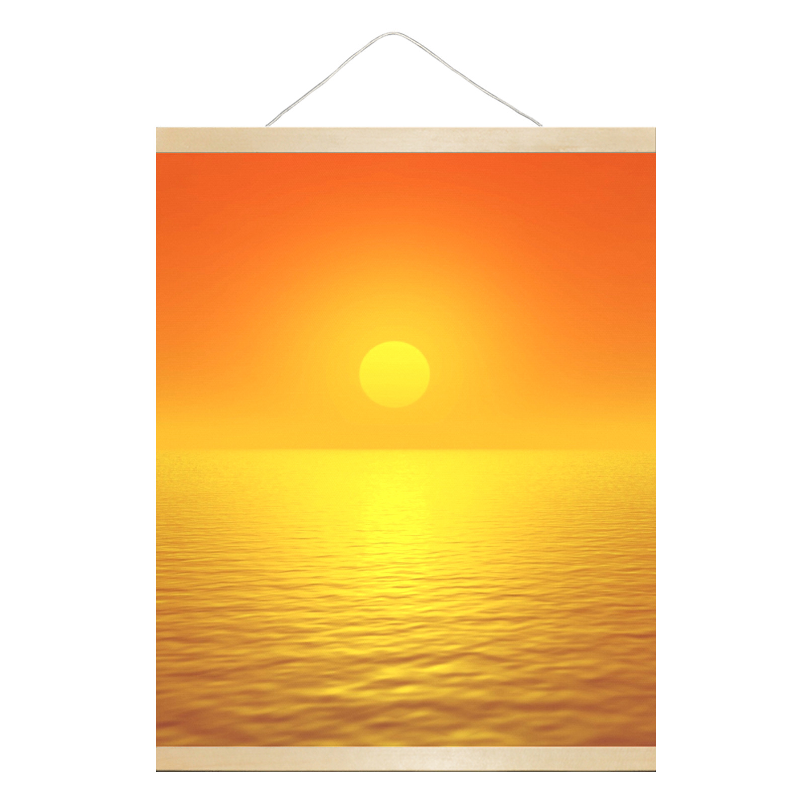 Sunset Reflection Hanging Poster 16"x20"