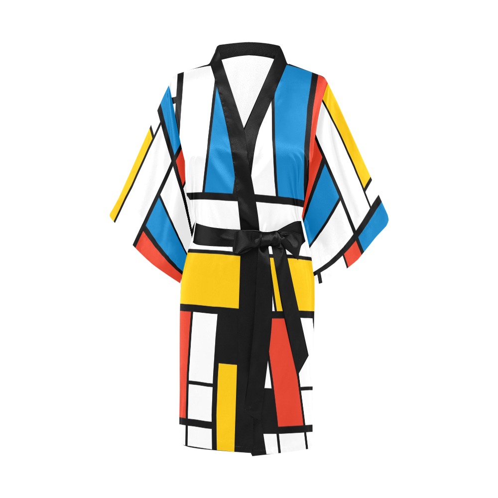 Mondrian De Stijl Modern Kimono Robe