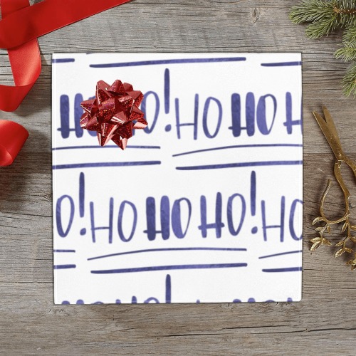 Ho ho ho! Christmas Minimalist Gift Wrapping Paper 58"x 23" (4 Rolls)