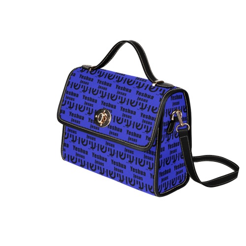 Yeshua Purse Bright Waterproof Canvas Bag-Black (All Over Print) (Model 1641)