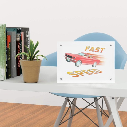Fast and Speed 01 Acrylic Magnetic Photo Frame 7"x5"