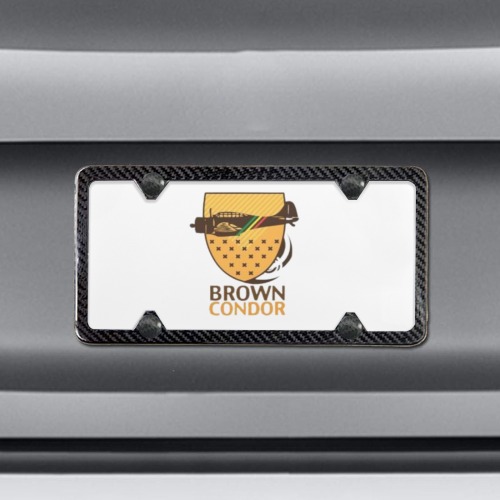 Brown Condor Air Sig. Logo (w) Custom License Plate