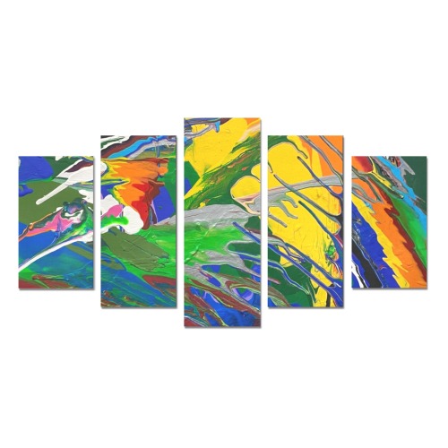 Rainbow wave Canvas Print Sets A (No Frame)