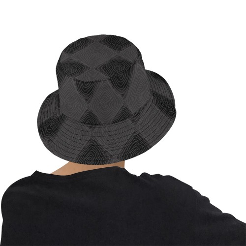 55yrey All Over Print Bucket Hat for Men