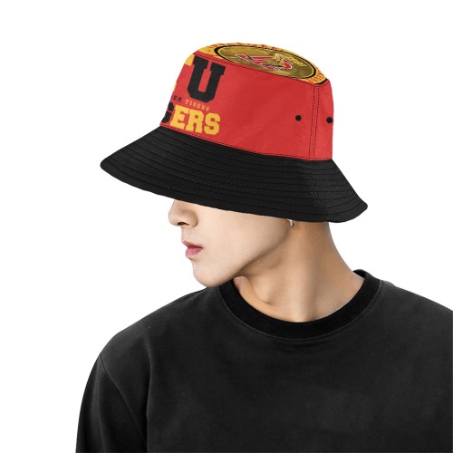 Tuskegee Tigers All Over Print Bucket Hat for Men