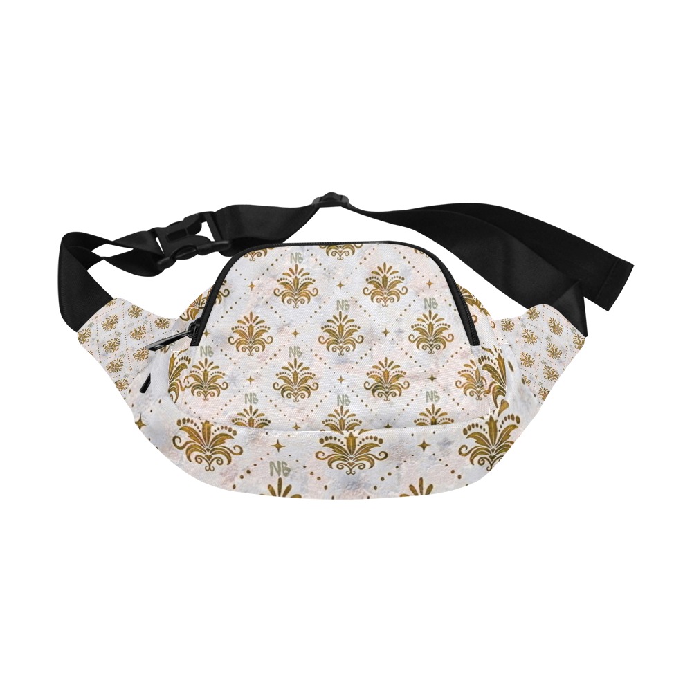 Gold Royal Pattern by Nico Bielow Fanny Pack/Small (Model 1677)