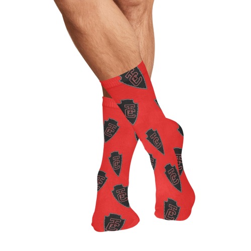 Sock it to me TC Red All Over Print Socks for Men