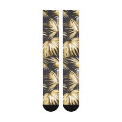 Golden palms III Over-The-Calf Socks