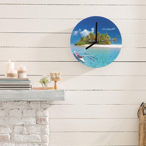 polynesia MDF Wall Clock