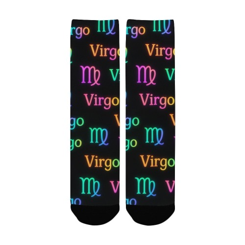 Neon Virgo Zodiac Pattern
