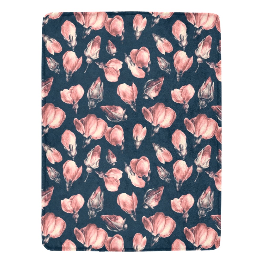Tulips, large print Ultra-Soft Micro Fleece Blanket 60"x80"