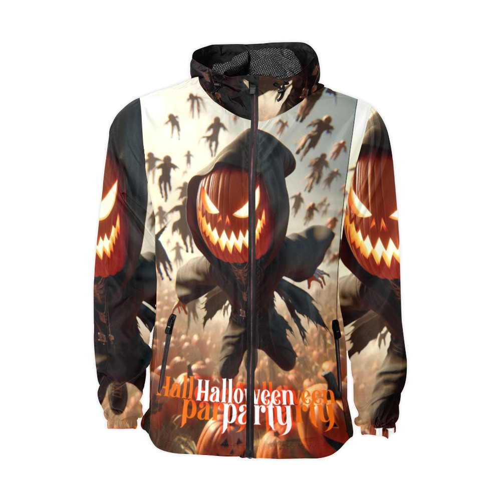 halloween efChannel27 Unisex All Over Print Windbreaker (Model H23)