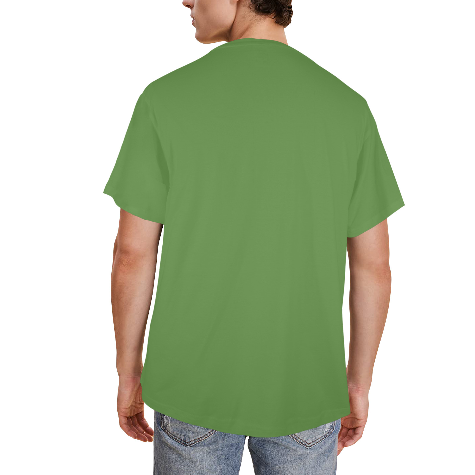 brown dress Men's Glow in the Dark T-shirt (Front Printing)