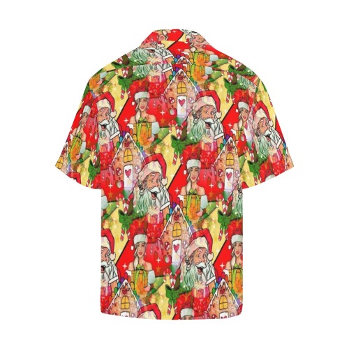 Santa by Nico Bielow Hawaiian Shirt with Merged Design (Model T58)