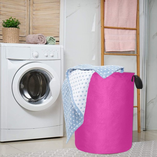 color medium violet red Laundry Bag (Large)
