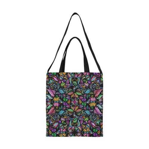 Whimsical Blooms All Over Print Canvas Tote Bag/Medium (Model 1698)