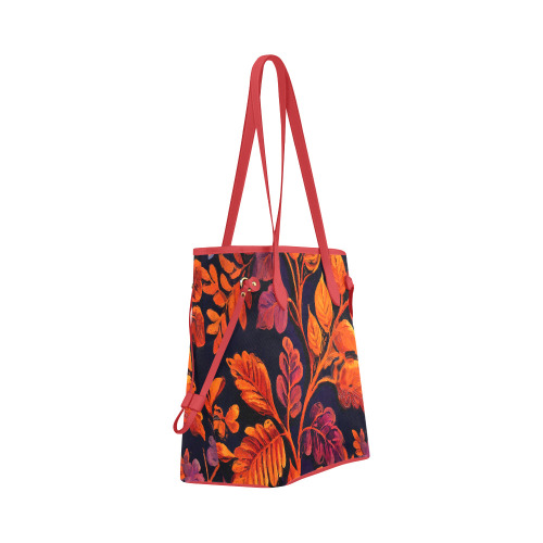 flowers botanic art (10) bag Clover Canvas Tote Bag (Model 1661)
