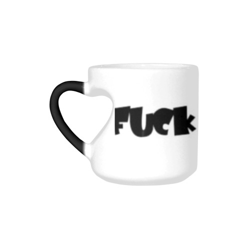 Fuck Authority Heart-shaped Morphing Mug