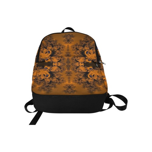 Orange Groves at Dusk Frost Fractal Fabric Backpack for Adult (Model 1659)