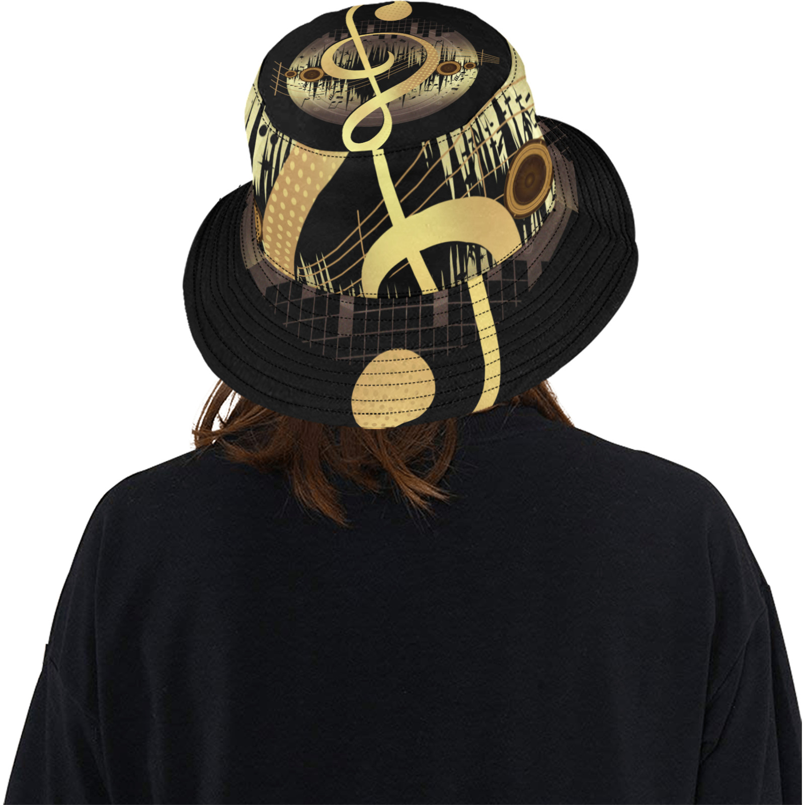 Delightful Tune - Gold Unisex Summer Bucket Hat