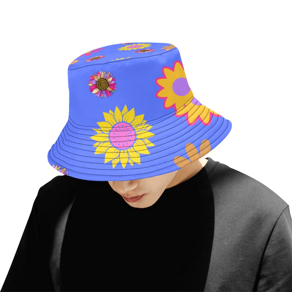 Sunflower Fresh All Over Print Bucket Hat for Men