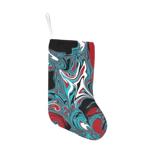 Dark Wave of Colors Christmas Stocking (Without Folded Top)