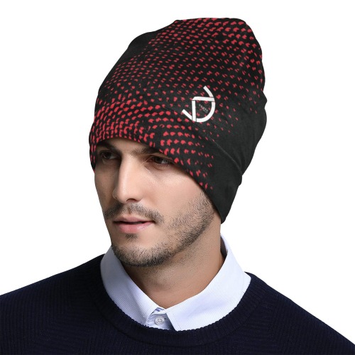 Red black fusion - Gorro Invierno All Over Print Beanie for Adults