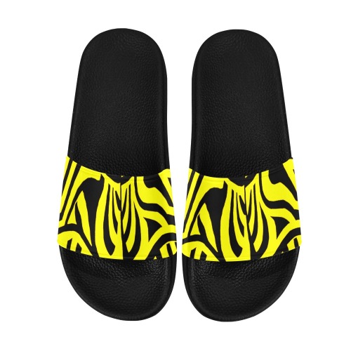 aaa yellow bb Men's Slide Sandals (Model 057)