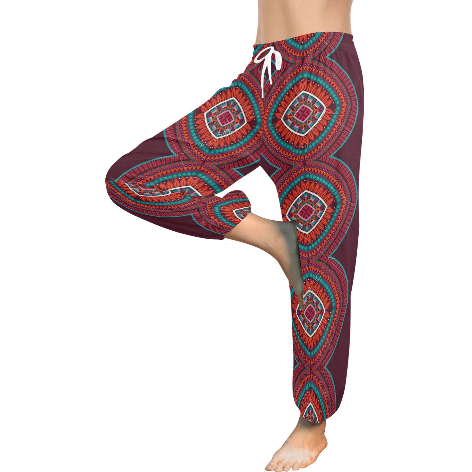Abstract Tribal Stripes VERTICAL Women's All Over Print Harem Pants (Model L18)