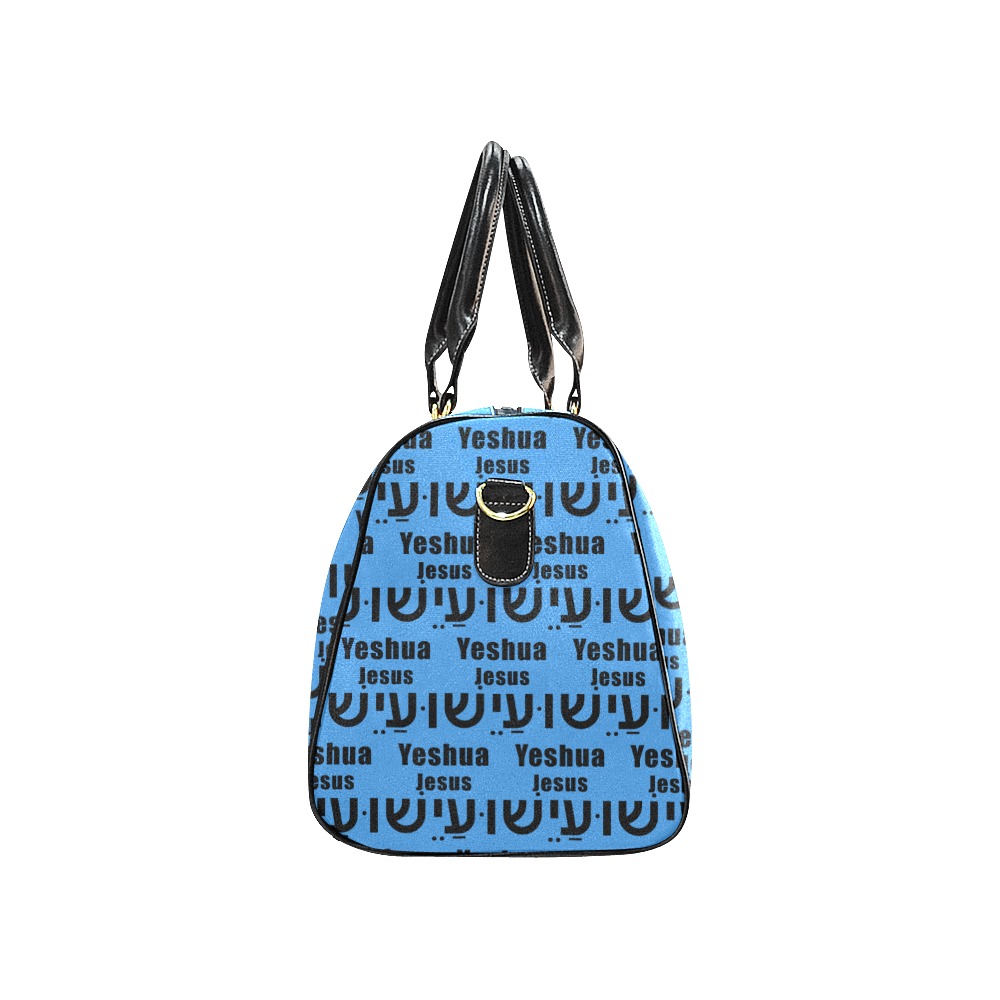 Yeshua Bright Blue Tote Bag Small New Waterproof Travel Bag/Small (Model 1639)