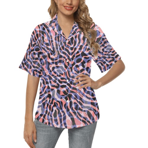 Abstract wavy animal lilac