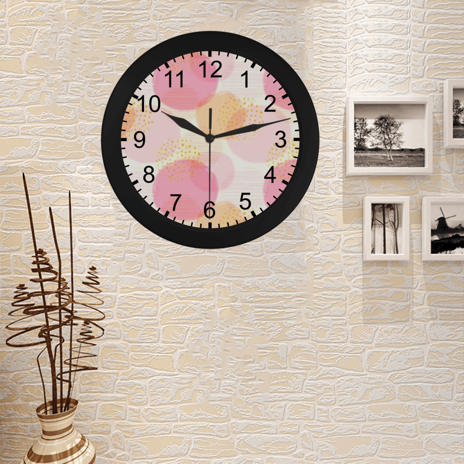 bb eafb Circular Plastic Wall clock