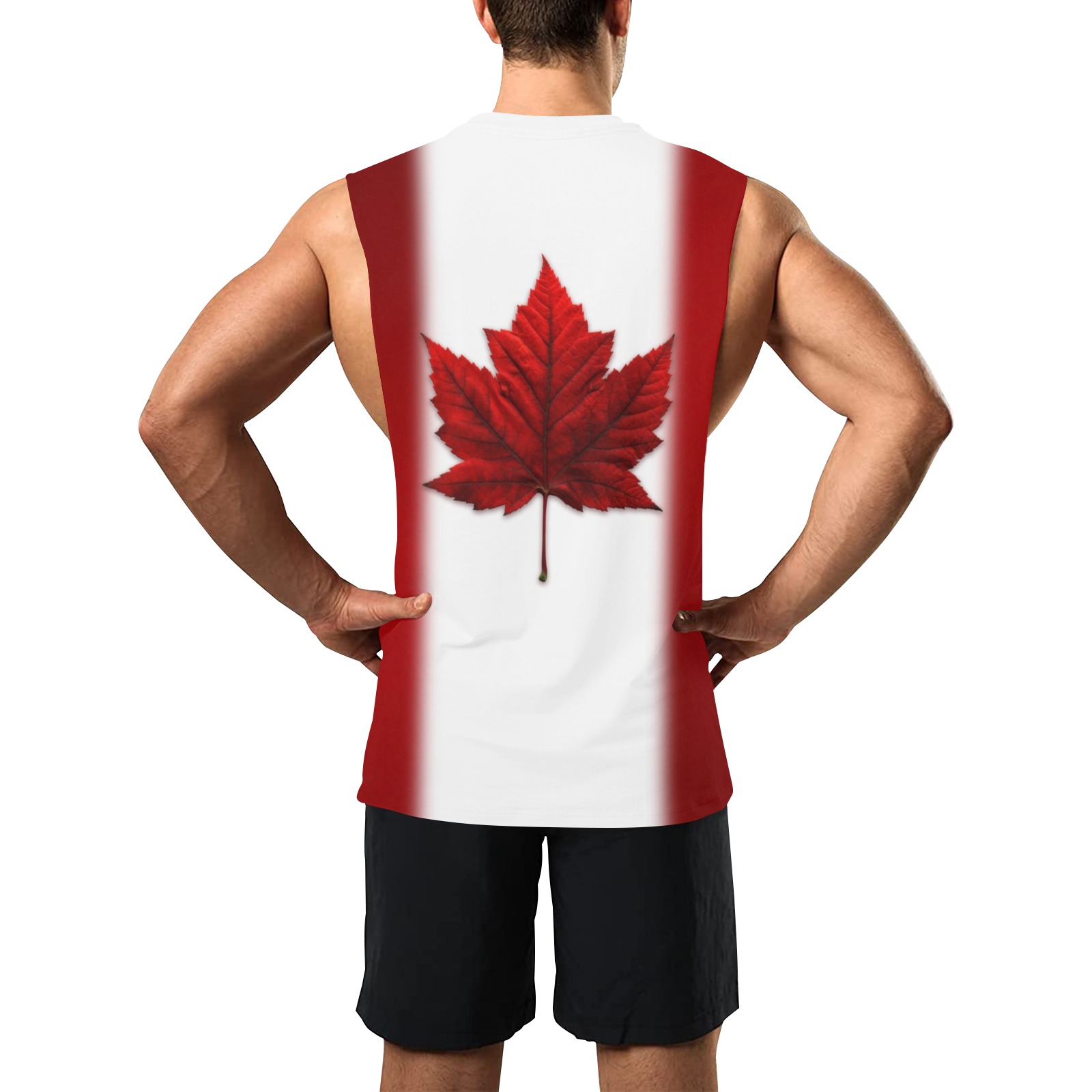 Canada Day Shirt Canada Flag Men's Open Sides Workout Tank Top (Model T72)