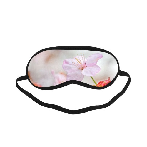Soft pink sakura cherry flower. Magical garden. Sleeping Mask
