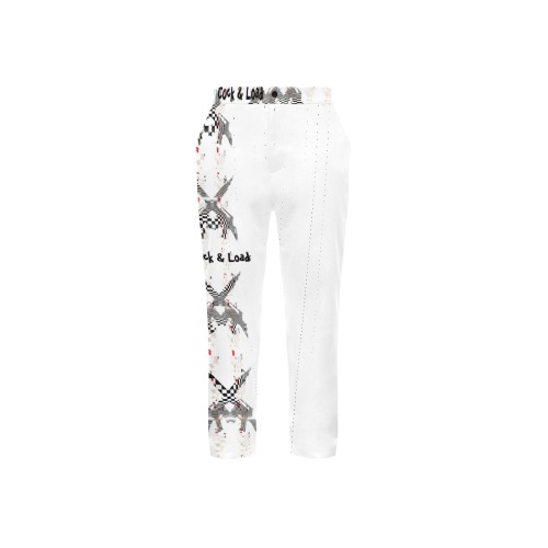 #cocknload on white mens trousers 6A67BBFD-43BC-46D0-A8CC-D101A752A152 Men's All Over Print Casual Trousers (Model L68)