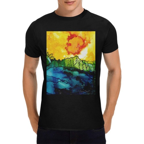 Sunrise 2016 Men's T-Shirt in USA Size (Front Printing Only)