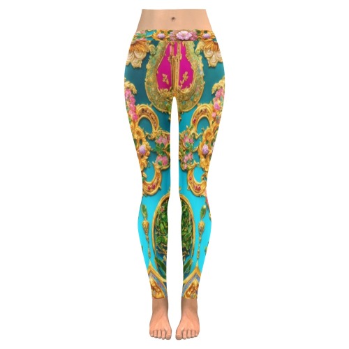 Futuristic magnificent persian Collectable Fly Women's Low Rise Leggings (Invisible Stitch) (Model L05)