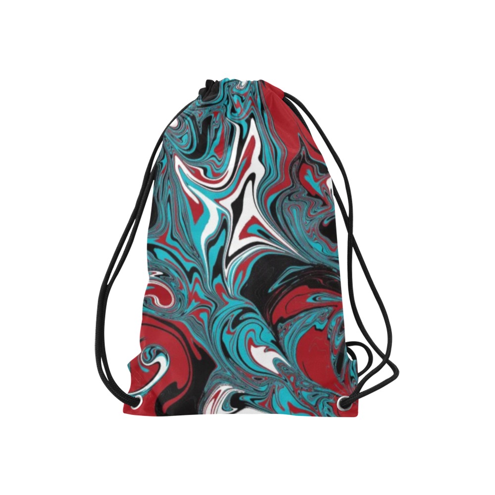 Dark Wave of Colors Small Drawstring Bag Model 1604 (Twin Sides) 11"(W) * 17.7"(H)
