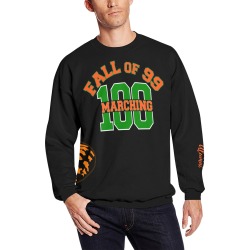 Jeff's Black Sweatshirt All Over Print Crewneck Sweatshirt for Men (Model H18)