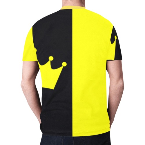 yellowcrown2 New All Over Print T-shirt for Men (Model T45)