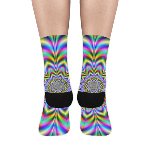 Abstract Colorful Magic.jpg Trouser Socks (For Men)
