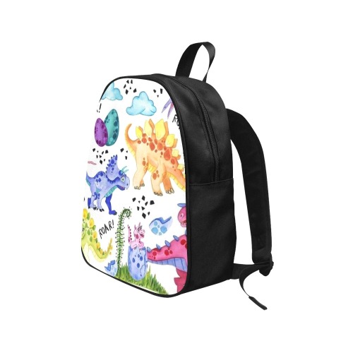 Dino Fabric School Backpack (Model 1682) (Medium)